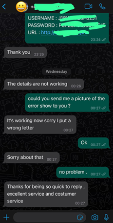 Avis client Atlas Pro ONTV – Témoignage WhatsApp positif